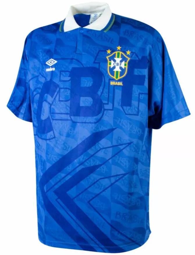 Camisa II Seleção do Brasil 1992 Umbro retro 